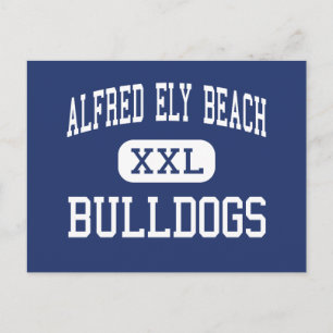 Alfred Ely Beach - Bulldogs - High - Savannah Postkarte
