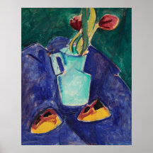 Alfred Henry Maurers 'Tulpen in einer grünen Vase'