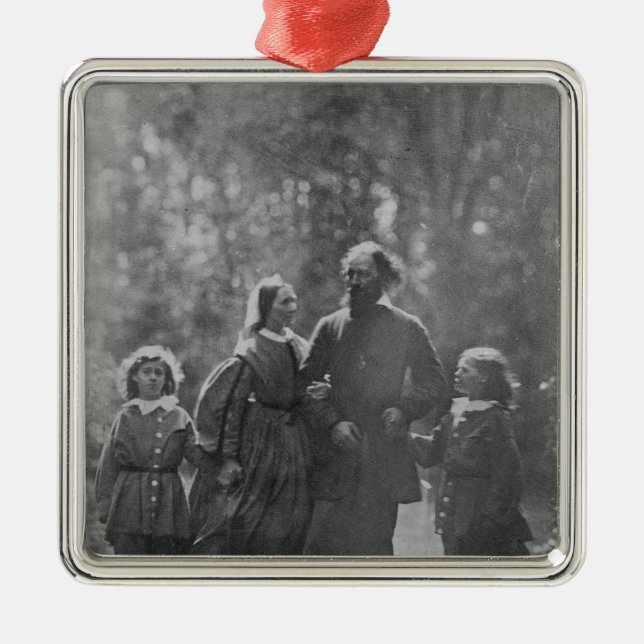 Alfred, Lord Tennyson Ornament Aus Metall (Vorne)
