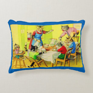 Alfred Mainzer cats Dinner Desaster print Dekokissen