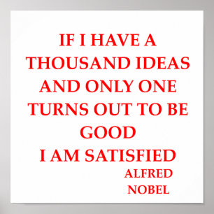 Alfred Nobel Poster