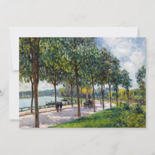 Alfred Sisley - Allee der Kastanienbäume Einladung