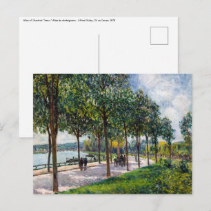 Alfred Sisley - Allee der Kastanienbäume Postkarte
