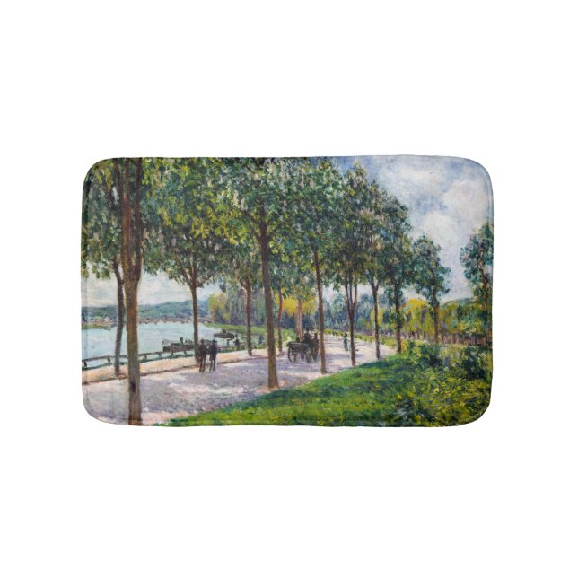 Alfred Sisley - Allee of Kastanienbäume Badematte (Vorderseite)