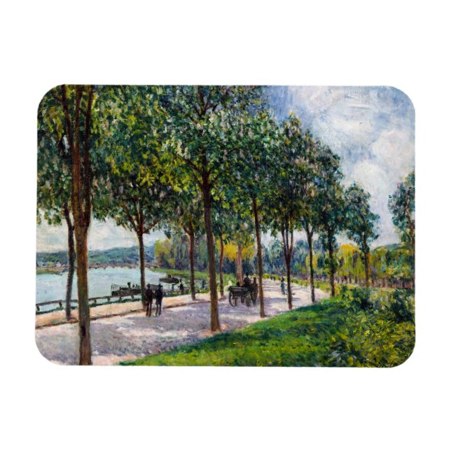Alfred Sisley - Allee of Kastanienbäume Magnet (Horizontal)