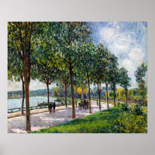 Alfred Sisley - Allee von Kastanienbäumen Poster