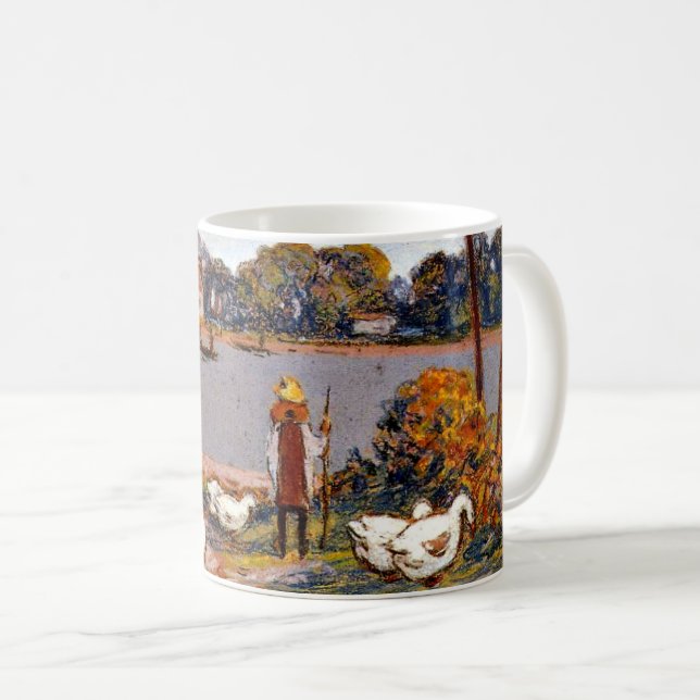 Alfred Sisley, Am Fluss Loing Kaffeetasse (VorderseiteRechts)