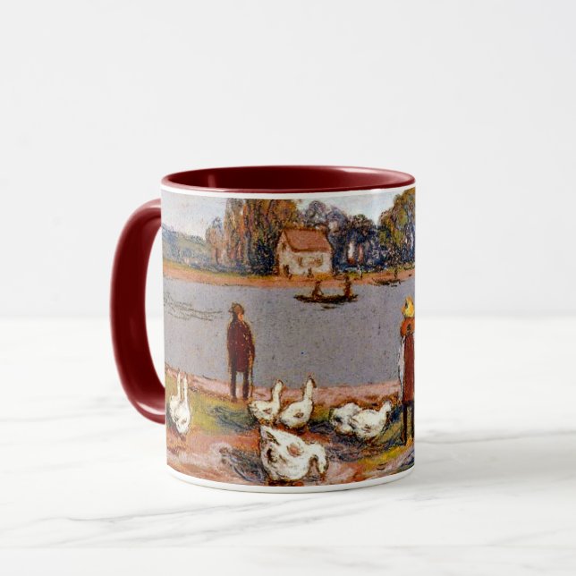 Alfred Sisley art: Am Fluss Loing Tasse (Vorderseite Links)