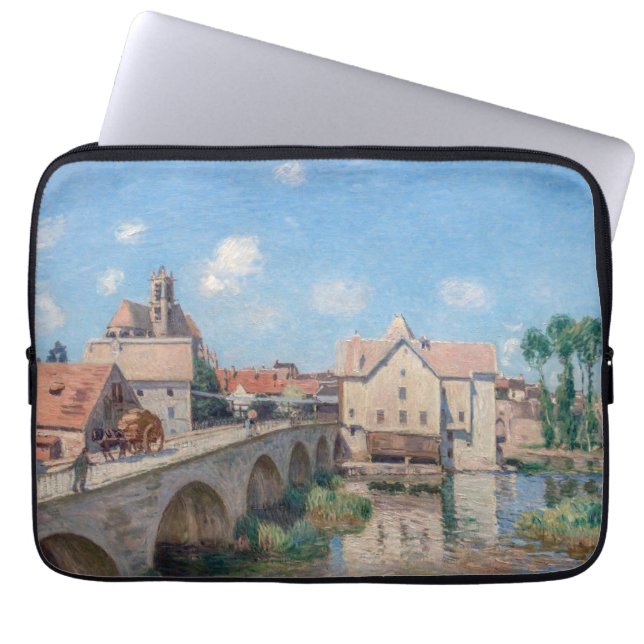 Alfred Sisley artwork - Le Pont de Moret Laptopschutzhülle (Vorderseite)