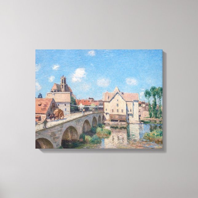 Alfred Sisley artwork - Le Pont de Moret Leinwanddruck (Vorderseite)
