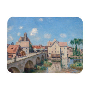 Alfred Sisley artwork - Le Pont de Moret Magnet