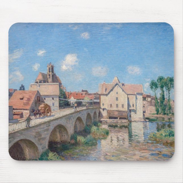 Alfred Sisley artwork - Le Pont de Moret Mousepad (Vorne)