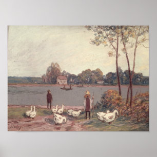 Alfred Sisley   auf den Banken des Loing Poster