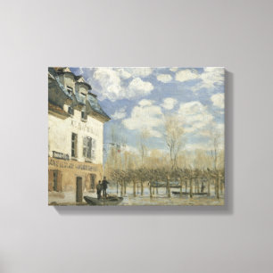 Alfred Sisley - Boot in der Flut von Port Marly Leinwanddruck