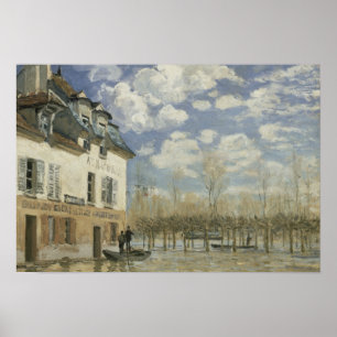 Alfred Sisley - Boot in der Flut von Port Marly Poster
