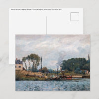 Alfred Sisley - Boote an der Schleuse Bougival