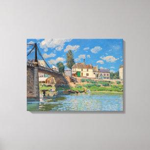 Alfred Sisley - Brücke in Villeneuve-la-Garenne Leinwanddruck