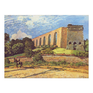 Alfred Sisley Das Aquädukt von Marly Poster