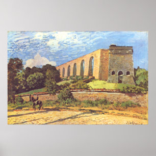 Alfred Sisley Das Aquädukt von Marly Poster