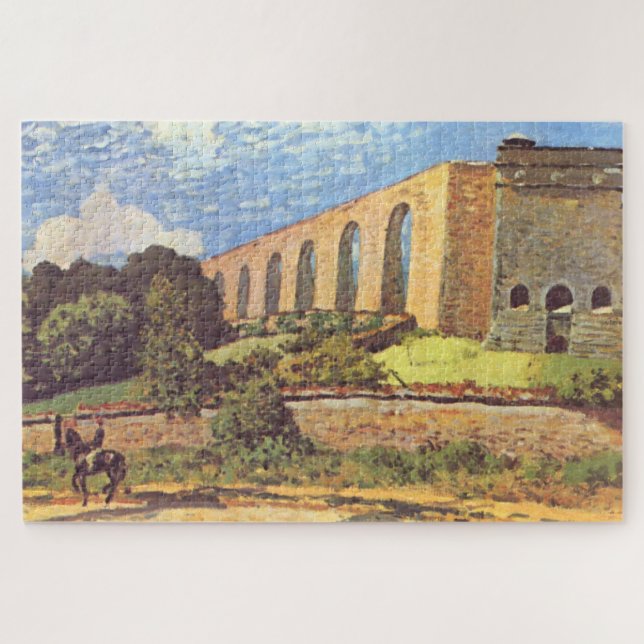 Alfred Sisley Das Aquädukt von Marly Puzzle (Horizontal)