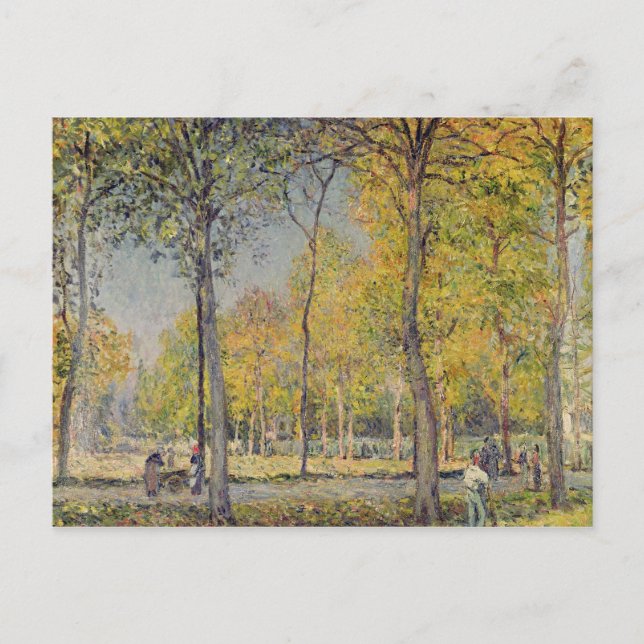 Alfred Sisley | das Bois de Boulogne Postkarte (Vorderseite)