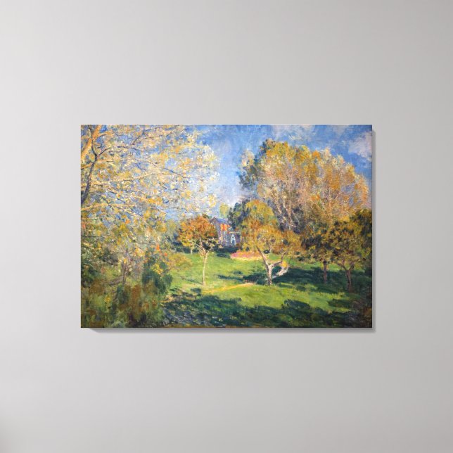 Alfred Sisley - Der Garten von Hoschede, Montgeron Leinwanddruck (Vorderseite)