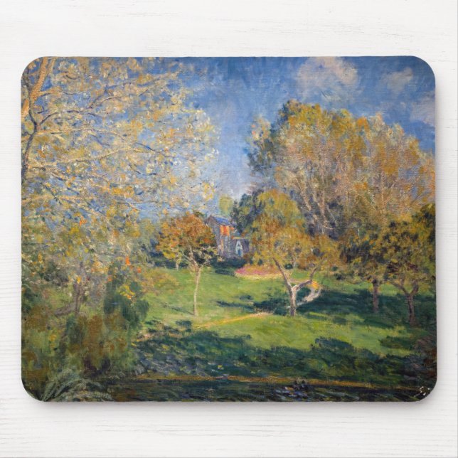 Alfred Sisley - Der Garten von Hoschede, Montgeron Mousepad (Vorne)