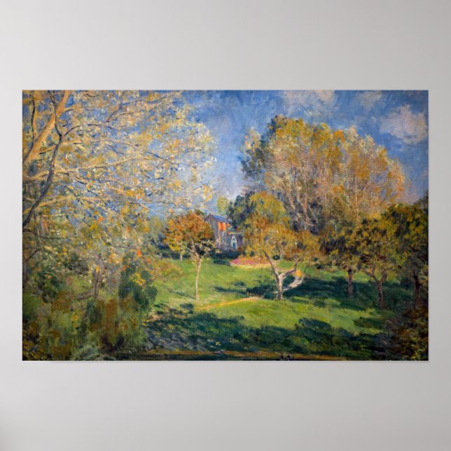 Alfred Sisley - Der Garten von Hoschede, Montgeron Poster (Vorne)