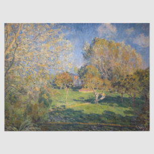 Alfred Sisley - Der Garten von Hoschede, Montgeron Seidenpapier