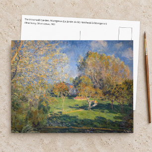 Alfred Sisley - Der Hoschedé-Garten, Montgeron Postkarte