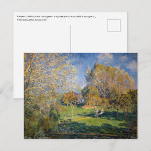 Alfred Sisley - Der Hoschedé-Garten, Montgeron Postkarte