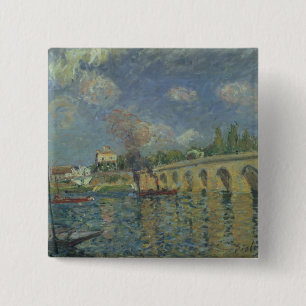 Alfred Sisley die Brücke Button