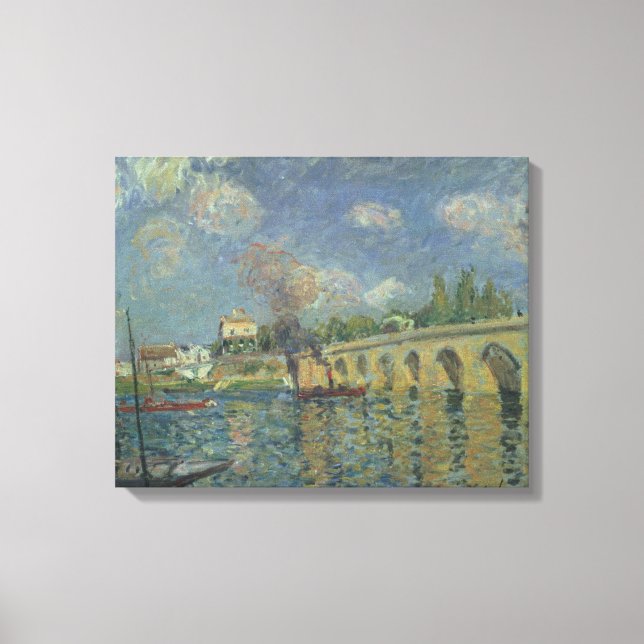 Alfred Sisley | Die Brücke Leinwanddruck (Vorderseite)