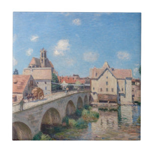 Alfred Sisley - Die Brücke von Moret Fliese
