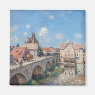 Alfred Sisley - Die Brücke von Moret Magnet
