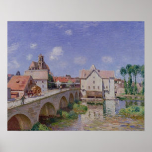 Alfred Sisley   Die Brücke von Moret Poster