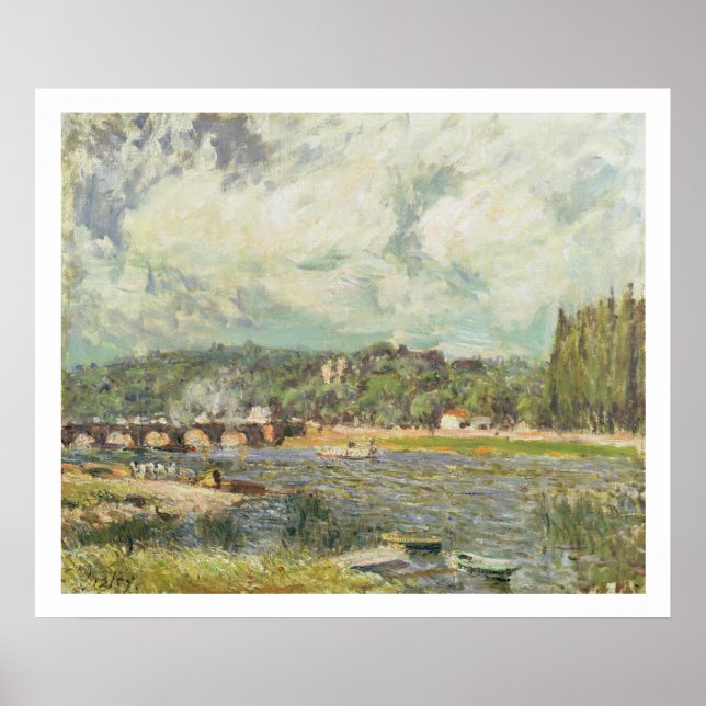 Alfred Sisley | Die Brücke von Sevres Poster (Vorne)