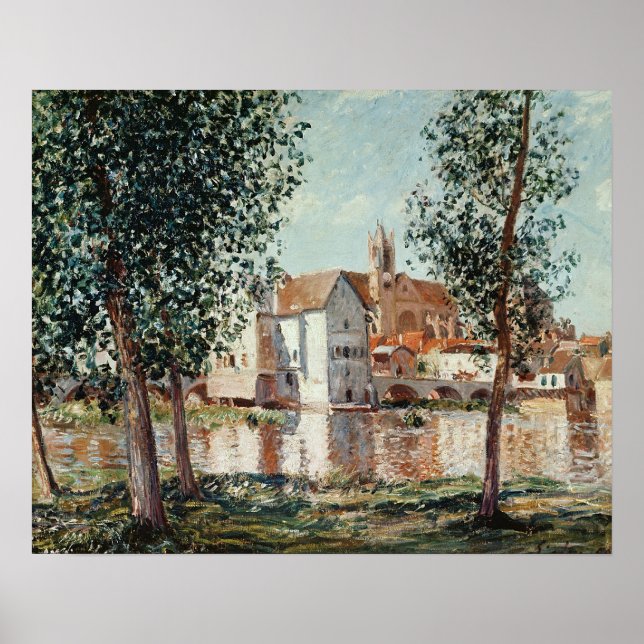 Alfred Sisley | Die Lage in Moret Poster (Vorne)