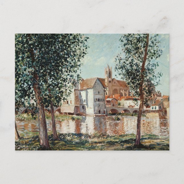 Alfred Sisley | Die Lage in Moret Postkarte (Vorderseite)