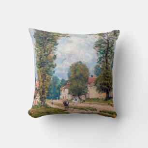 Alfred Sisley - Die Straße nach Versailles Kissen