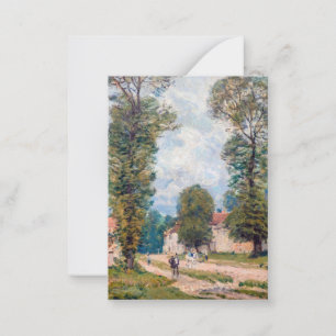 Alfred Sisley - Die Straße nach Versailles Mitteilungskarte