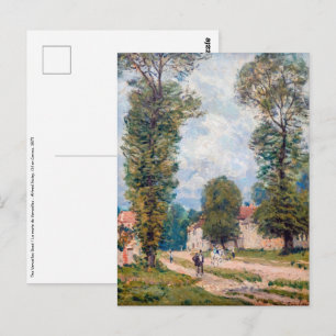 Alfred Sisley - Die Straße nach Versailles Postkarte