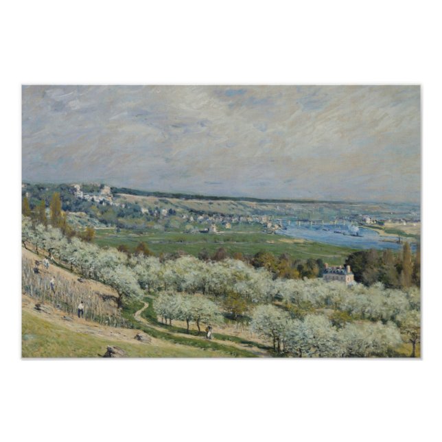 Alfred Sisley - Die Terrasse von Saint-Germain Fotodruck (Vorne)