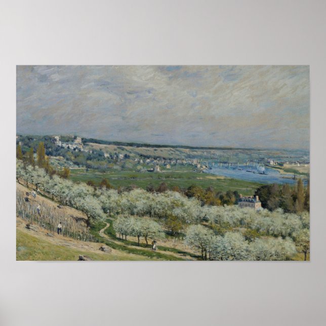 Alfred Sisley - Die Terrasse von Saint-Germain Poster (Vorne)