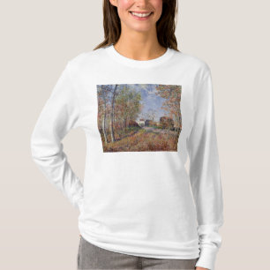 Alfred Sisley eine Ecke des Holzes bei Sablons T-Shirt