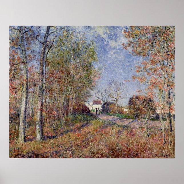 Alfred Sisley | Eine Ecke des Waldes bei Sablons Poster (Vorne)