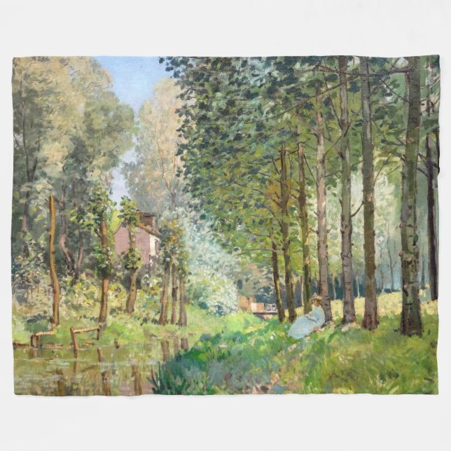 Alfred Sisley - Erholung entlang der Straße Fleecedecke (Vorderseite (Horizontal))