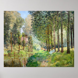Alfred Sisley - Erholung entlang der Straße Poster