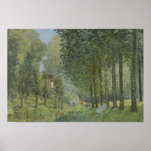 Alfred Sisley - Erholung entlang der Straße Poster