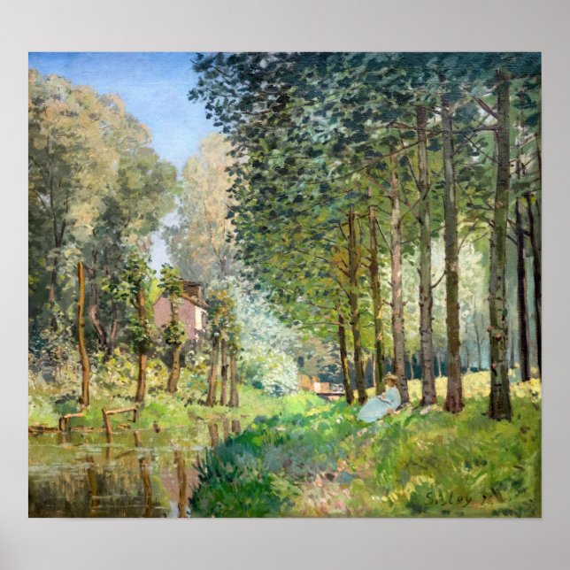 Alfred Sisley - Erholung entlang der Straße Poster (Vorne)